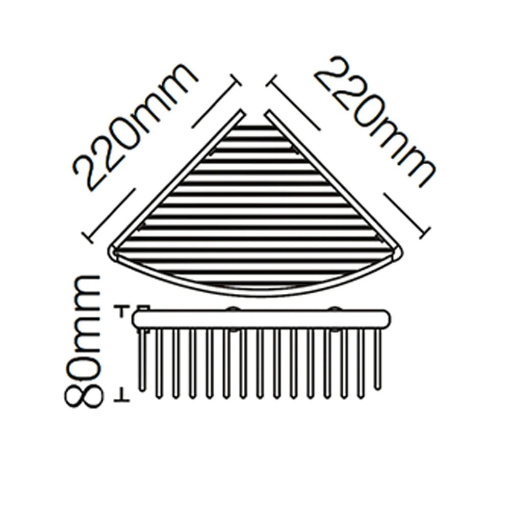 Kệ Góc Phòng Tắm Inox Đen Treo Tường Đựng Sữa Tắm - Daisan Store