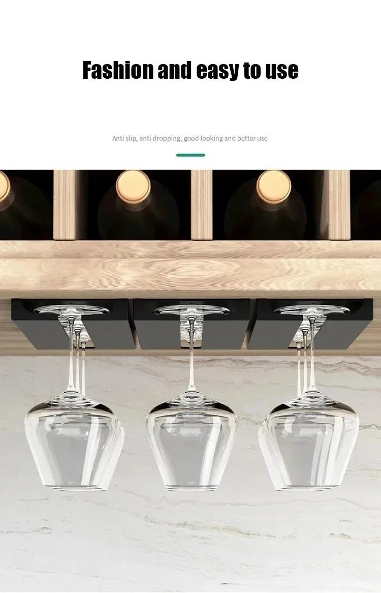 Kệ Treo Ly Rượu Đa Năng Không Cần Khoan Tủ Bếp - Daisan Store