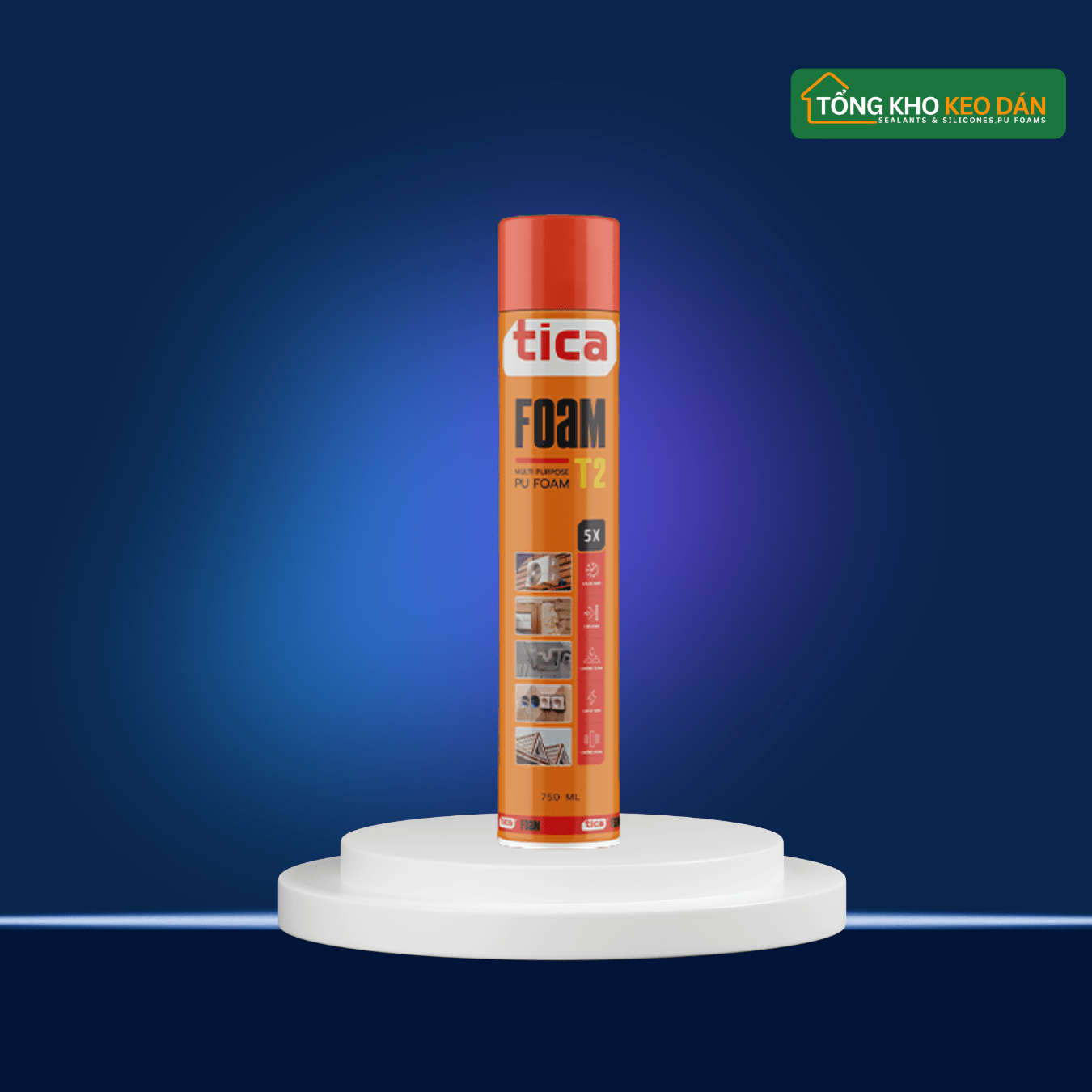 Keo bọt nở Tica PU Foam T2 - Daisan Store