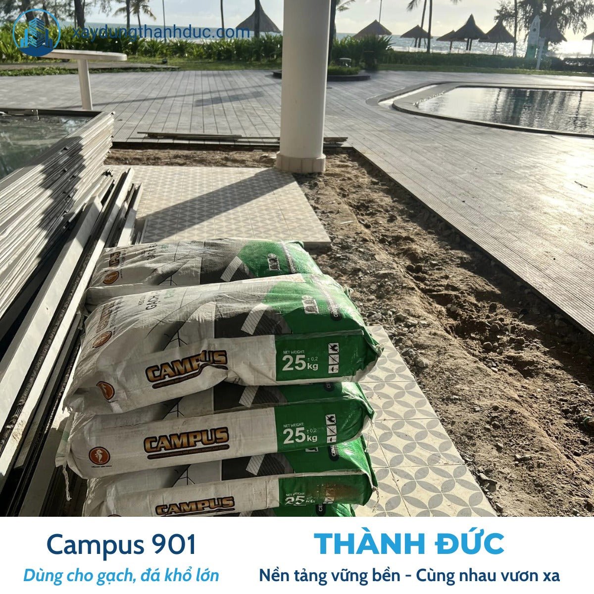 Keo Dán Gạch Campus 901 – Nội Thất & Ngoại Thất Có Mái Che - Daisan Store