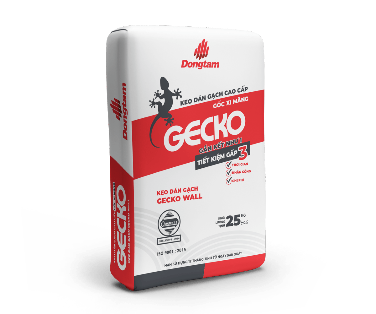 KEO DÁN GẠCH GECKO WALL – CHUYÊN LÁT TƯỜNG – BAO 25KG - Daisan Store