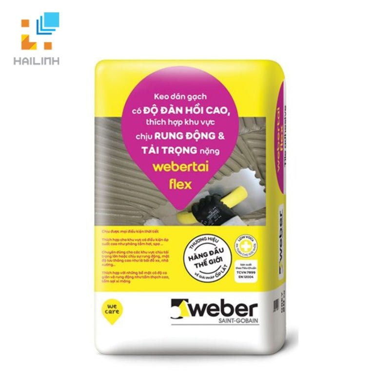 Keo dán gạch ngoài trời Weber.tai FLEX - Daisan Store