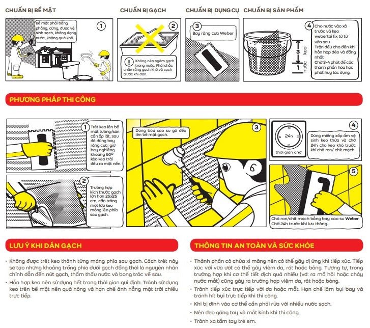 Keo dán gạch Webertai fix - Daisan Store