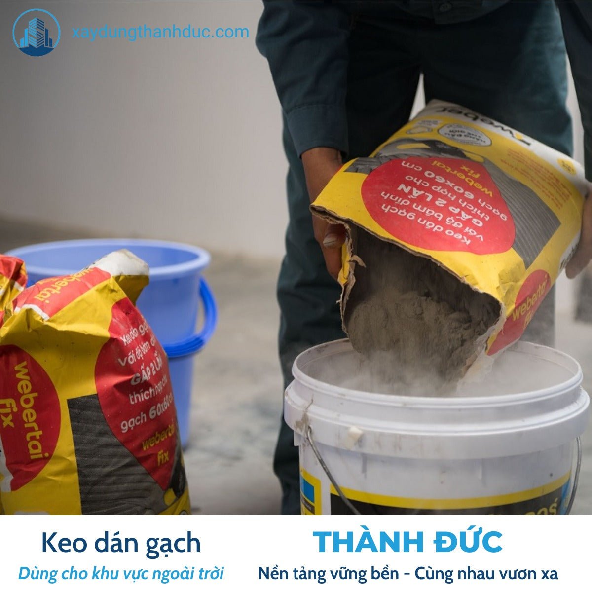 Keo Dán Gạch Webertai fix cho khu vực ẩm ướt - Daisan Store