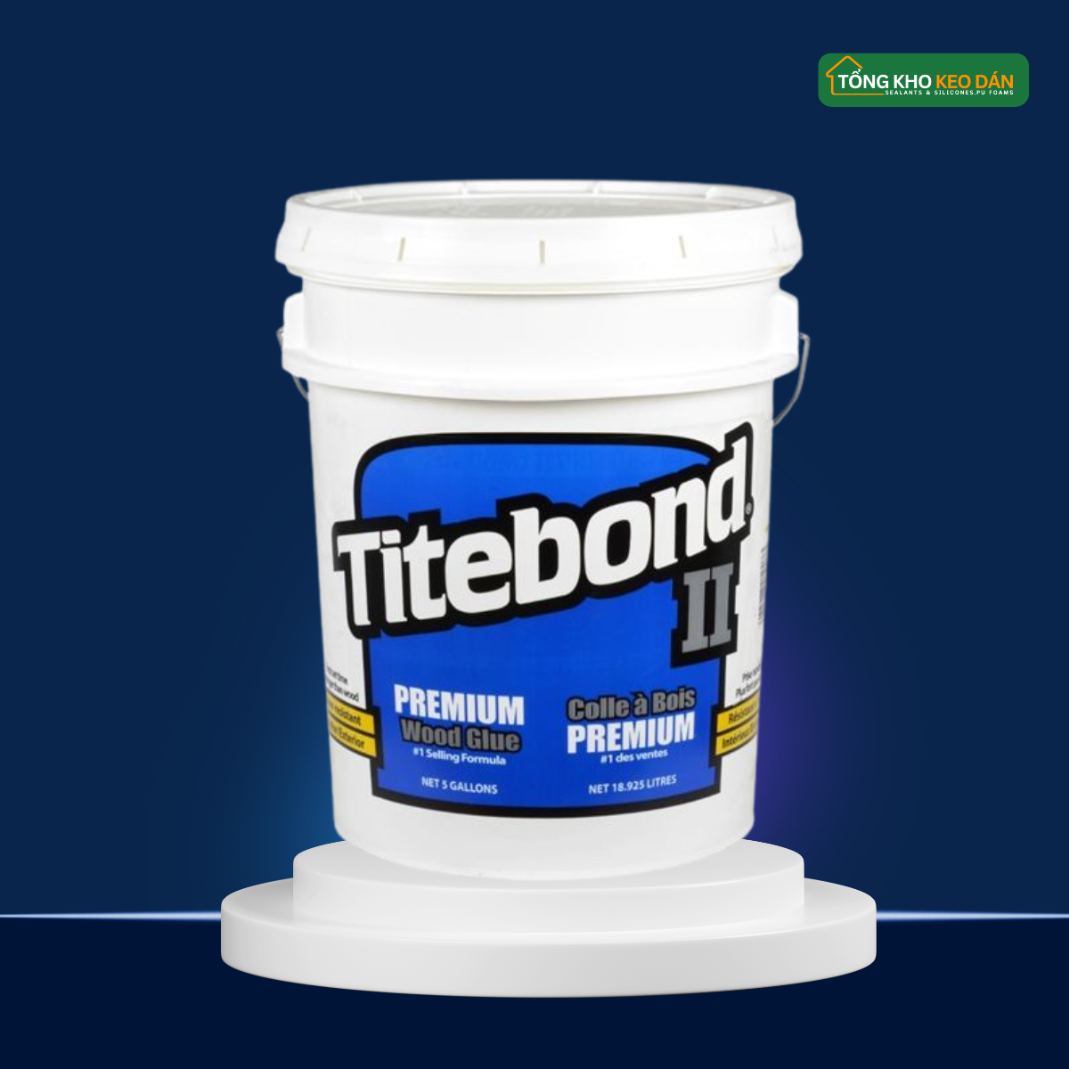 Keo Sữa Dán Gỗ Titebond II Premium Wood Glue 20 Kg Xanh