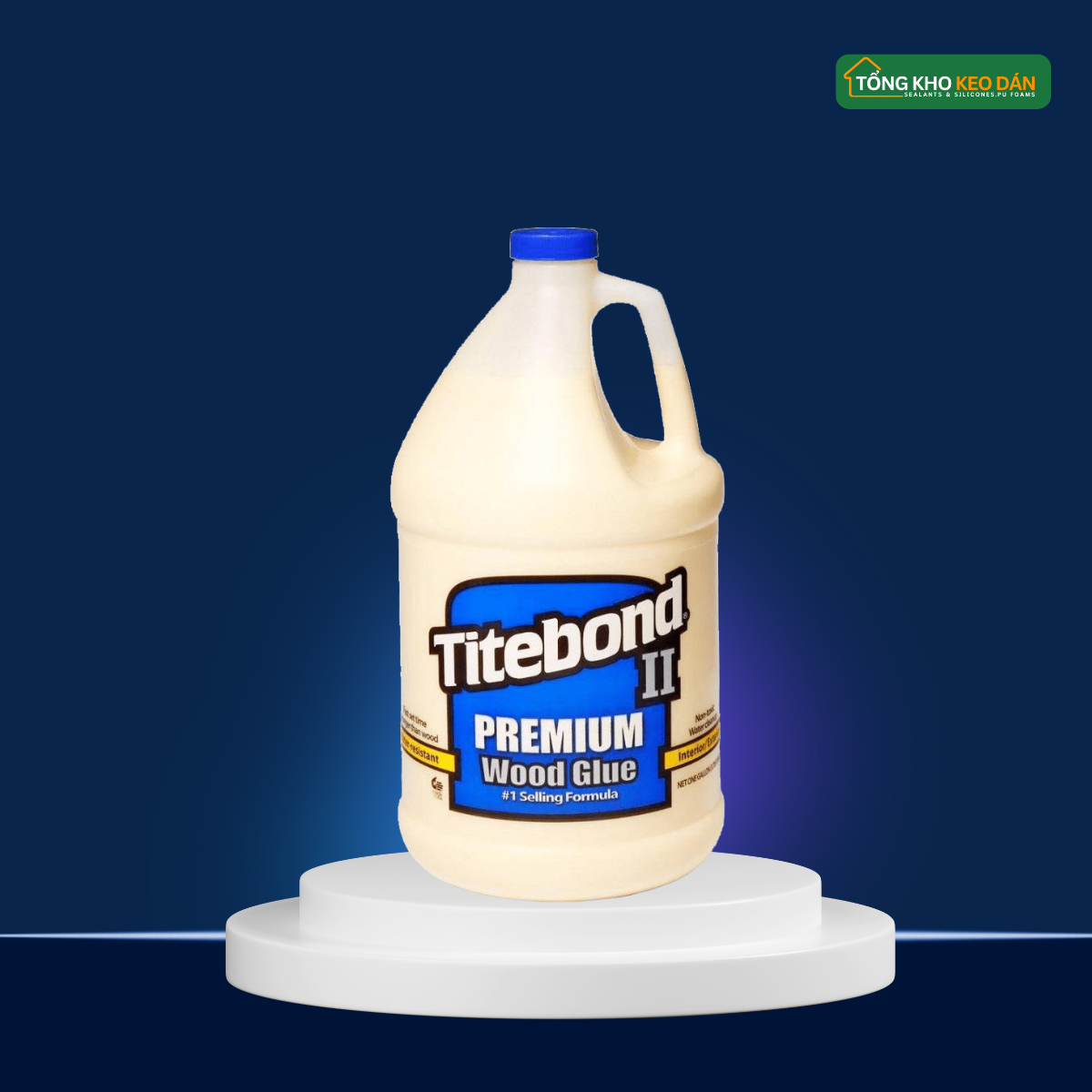 Keo Sữa Dán Gỗ Titebond II Premium Wood Glue 4 Kg Xanh