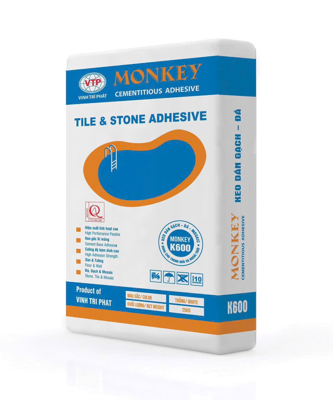 Keo hồ bơi màu trắng K.600 - Daisan Store