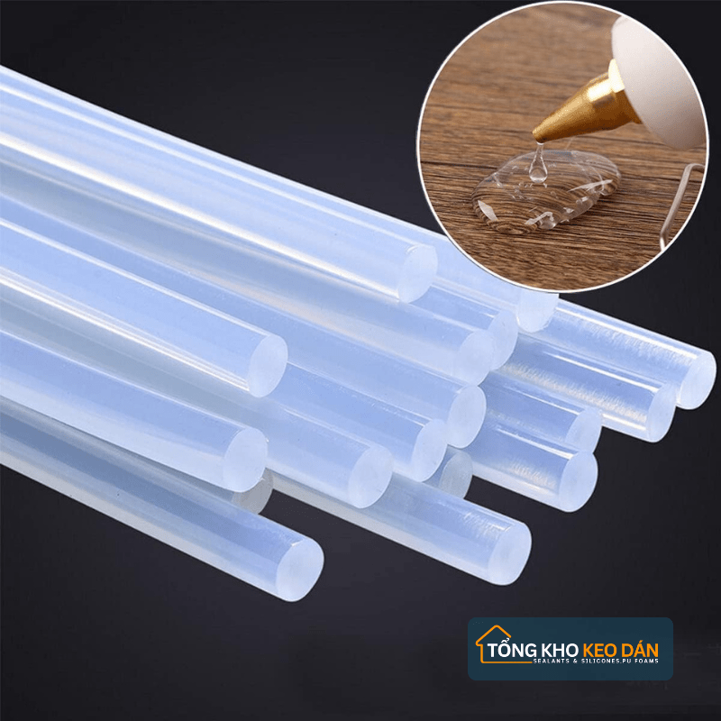 Keo Nến Silicon Trong Suốt 7x250mm Dùng Cho Súng Bắn Keo 20W - Daisan Store