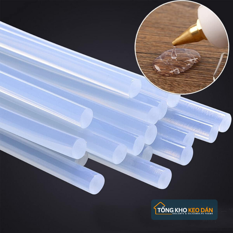 Keo Nến Silicon Trong Suốt 7x250mm Dùng Cho Súng Bắn Keo 20W