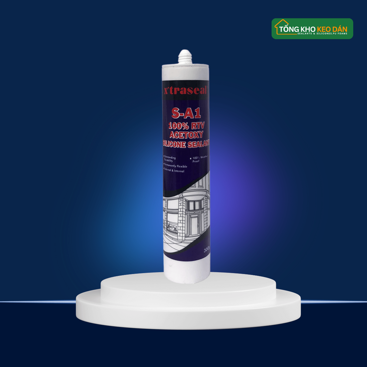 Keo Silicone Acetoxy 100% RTV X&39;traseal S - A1 300gr - Daisan Store