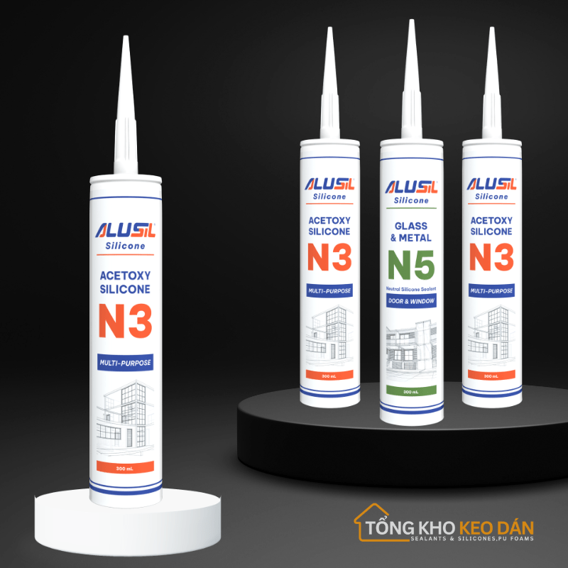 Keo silicone Alusil N3 – Keo trám đa năng cho mọi bề mặt - Daisan Store