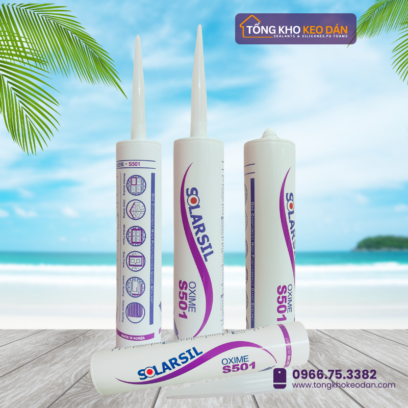 Keo silicone Solarsil S501 – Nhập khẩu Hàn Quốc