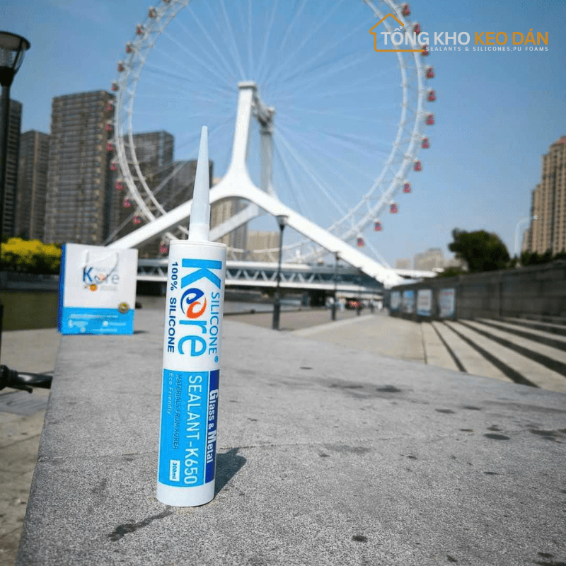 Keo silicone trung tính Kore K650 100% silicone (A500) - Daisan Store