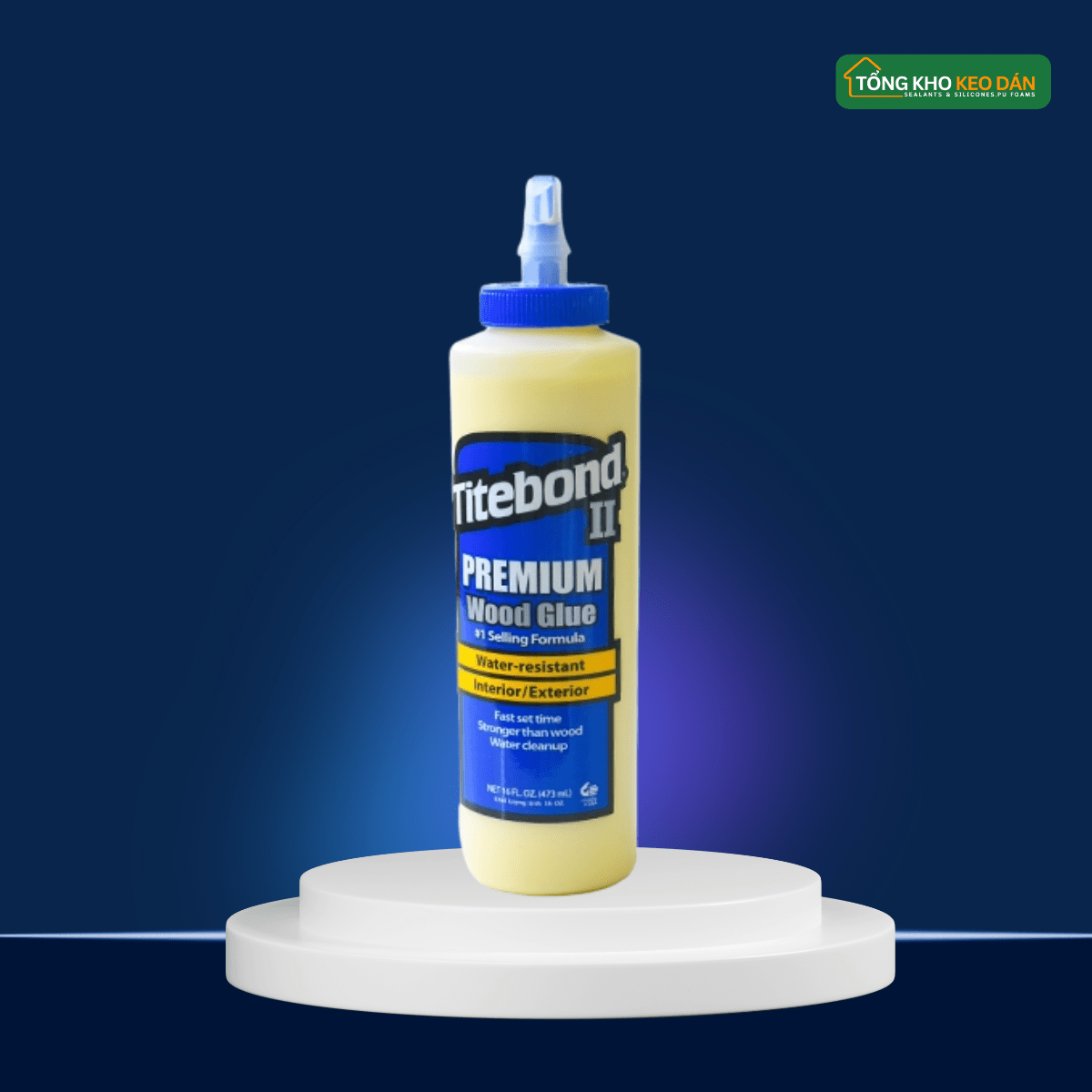 Keo Sữa Dán Gỗ Titebond II Premium Wood Glue 0.5 Kg Xanh - Daisan Store