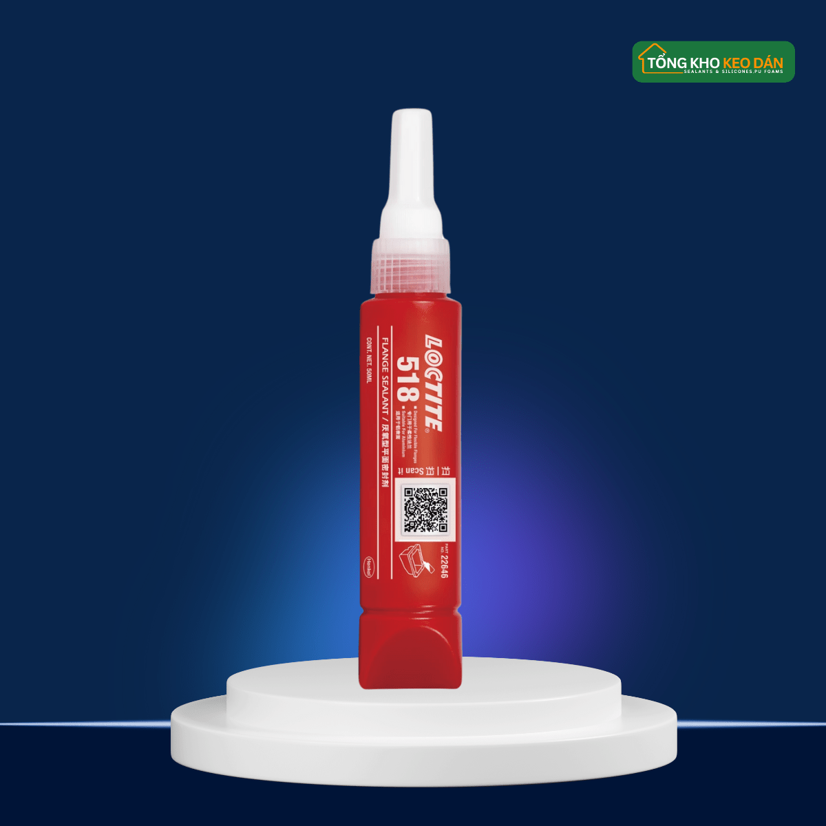 Keo Thế Gioăng Loctite 518 Chịu Nhiệt Ổn Định Cao - Daisan Store