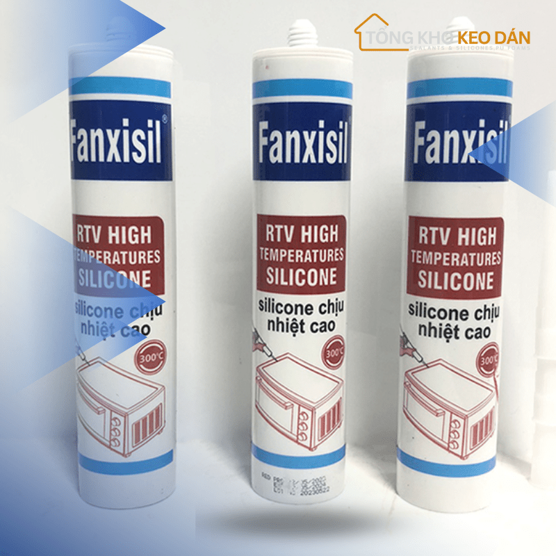 Keo trám silicone chịu nhiệt RED 300ml - Daisan Store