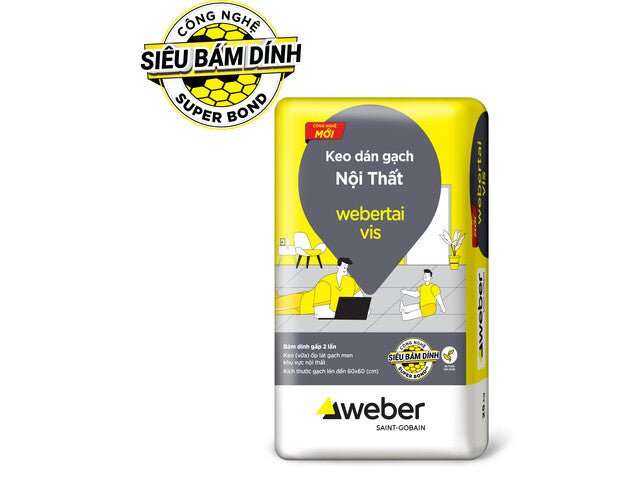 Keo (vữa) dán gạch gốc xi măng chuyên dùng cho gạch hút nước kích thước vừa - Daisan Store