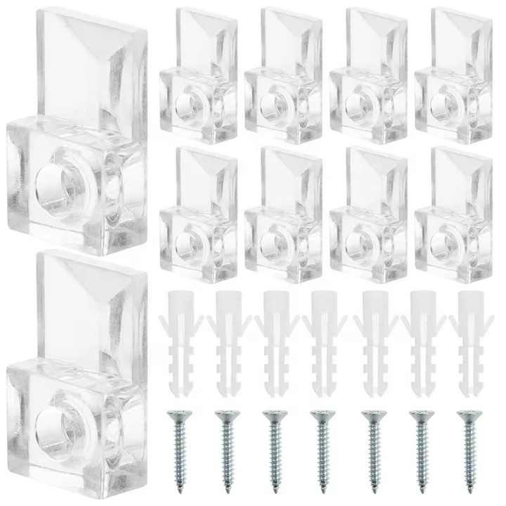 Kẹp gương nhựa trong suốt, phụ kiện nội thất 6/4/3mm - Daisan Store