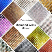 Khảm kính mặt kim cương Khảm gương bạc cho tường nền trang trí quầy bar có lớp nền dính - Daisan Store