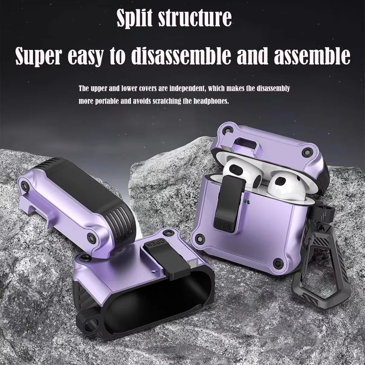 Khóa Bảo Vệ Chống Sốc Cho AirPods Pro 3 2025 - Daisan Store