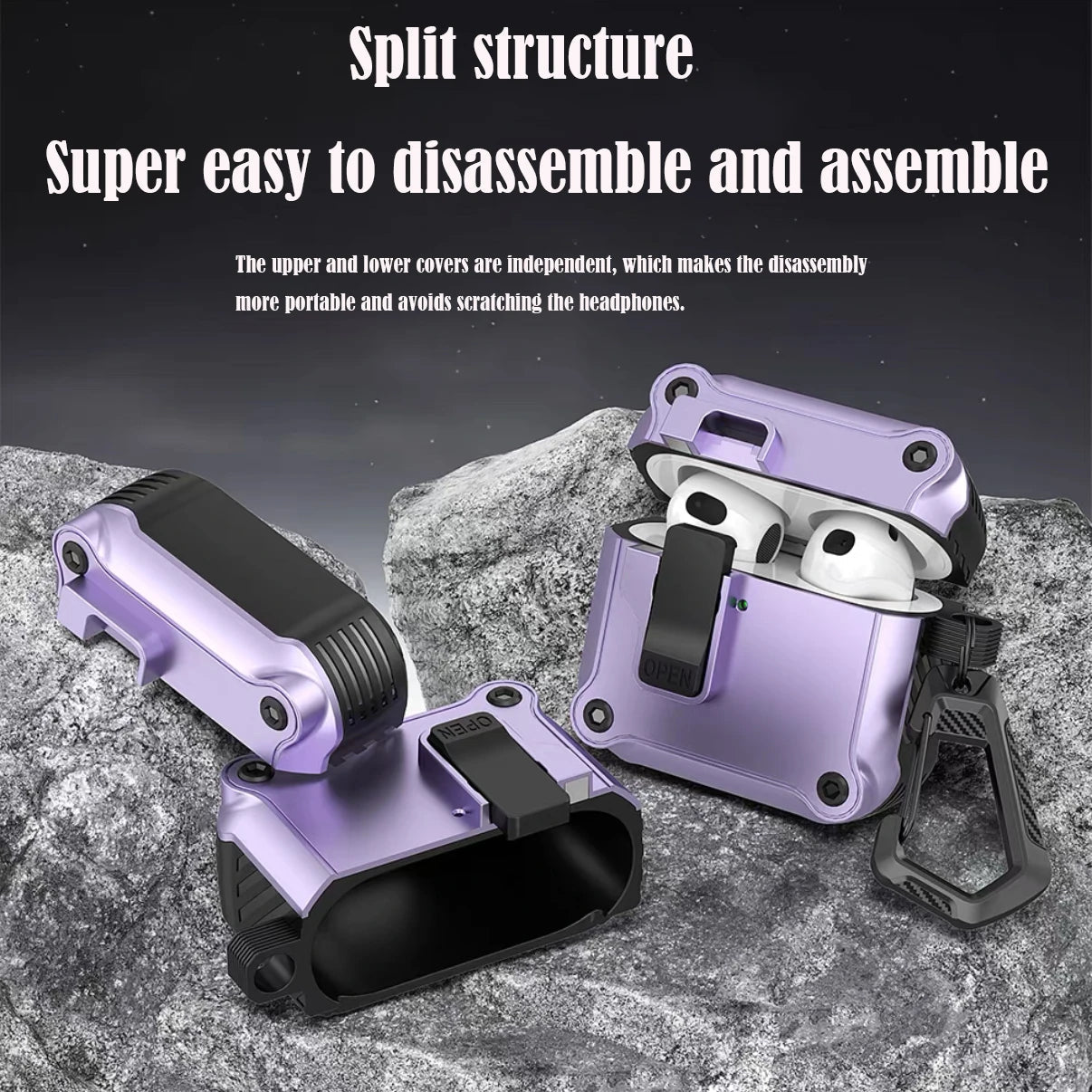 Khóa Bảo Vệ Chống Sốc Cho AirPods Pro 3 2025 - Daisan Store