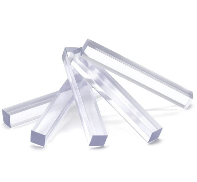 Khối cài đặt bằng nhựa trong suốt FHC 1/4&quot; X 1/4&quot; X 2&quot; Chất liệu Acrylic chất lượng cao - Gói 100 - Daisan Store