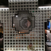 Khối thủy tinh 190*190*80MM Gạch thủy tinh pha lê có khối thủy tinh KIM CƯƠNG rỗng 190*190*80MM - Daisan Store