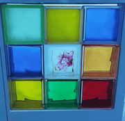 Khối thủy tinh mờ đục có lỗ/Gạch thủy tinh trong suốt/Gạch thủy tinh rỗng trang trí nhiều màu dùng để trang trí đèn cửa sổ trong nhà - Daisan Store