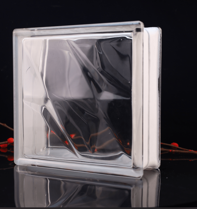 Khối thủy tinh trong suốt có hoa văn trang trí hình ngôi sao đôi - Daisan Store