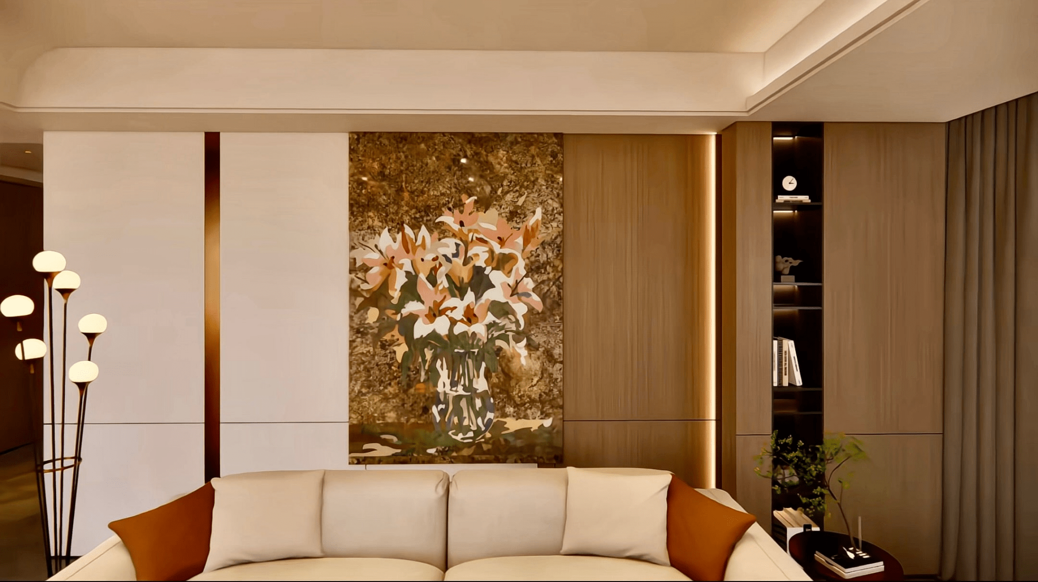 Khung ảnh đá trang trí tường ghép chất liệu nghệ thuật trong suốt thiết bị quang điện tử - Daisan Store