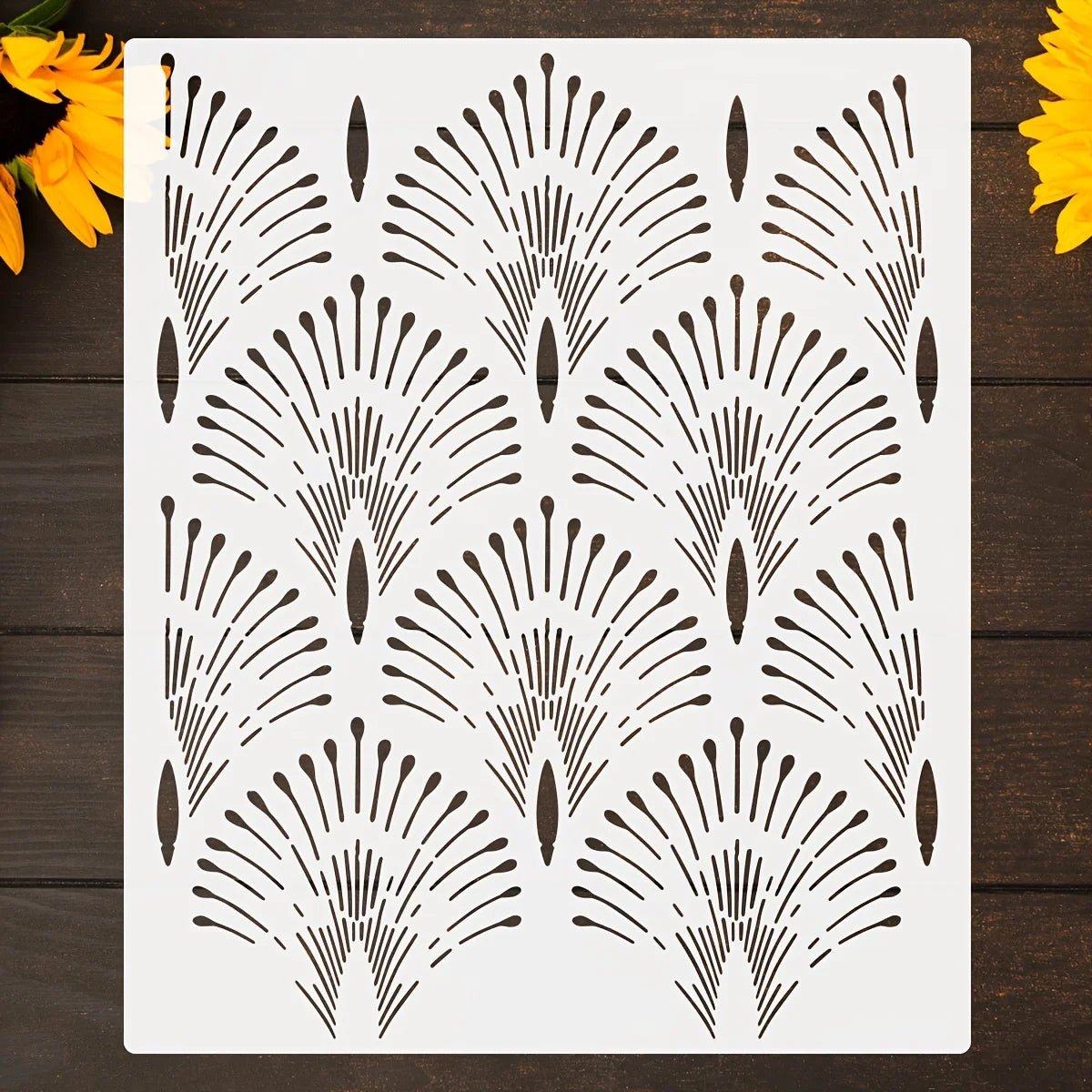 Khuon In Mau La Co Lon Cho Tuong San Vai Hien Dai Co Dien - Daisan Store