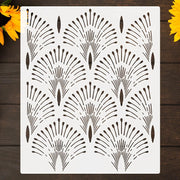 Khuon In Mau La Co Lon Cho Tuong San Vai Hien Dai Co Dien - Daisan Store