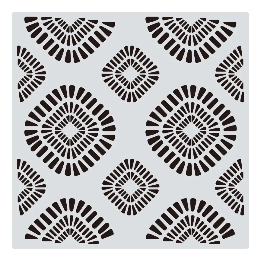 Khuon Stencil Mandala Geometric 30x30cm DIY Layering - Daisan Store