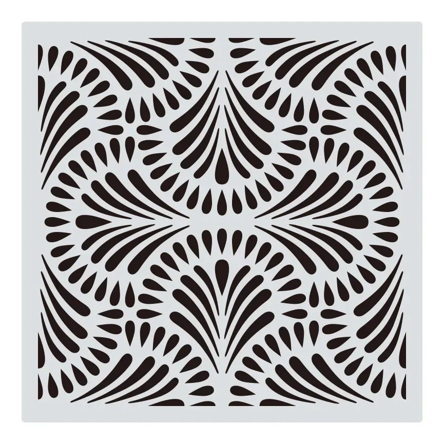 Khuon Stencil Mandala Geometric 30x30cm DIY Layering - Daisan Store
