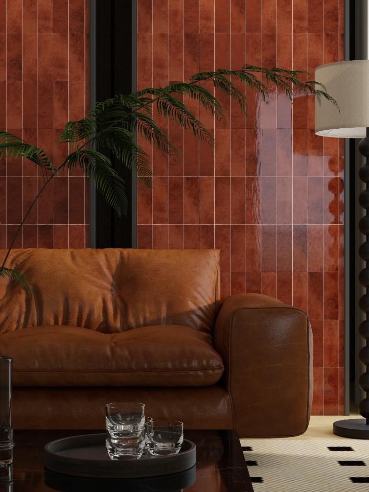 Gạch thẻ mosaic gốm sứ trang trí thủ công nhiều màu sắc 75 X 230 mm cho phòng tắm, nhà bếp, phòng khách, phòng ăn