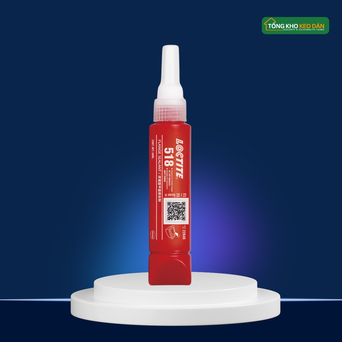 Keo Thế Gioăng Loctite 518 Chịu Nhiệt Ổn Định Cao
