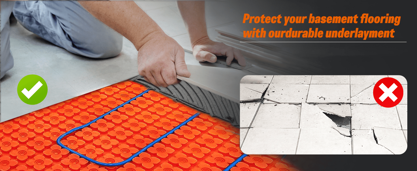 Lót cách nhiệt, chống thấm, cho sàn sưởi điện - Daisan Store