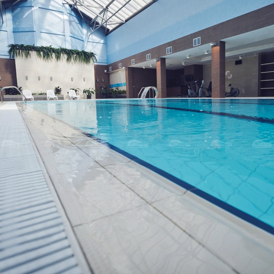 Máng thoát nước hình sóng hồ bơi có thể tùy chỉnh chiều dài, chống trơn trượt Bluwhale - Daisan Store