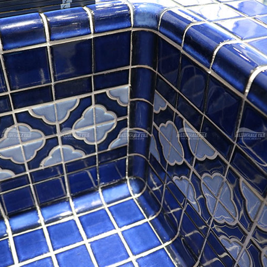 Mẫu Gạch Góc Bờ Hồ Bơi Loại Chuẩn Fina Mạ Men 115x240mm - Daisan Store