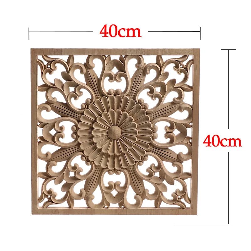Mẫu Gỗ Điêu Khắc Onlay Cửa Dán Trang Trí Phong Cách Retro - Daisan Store