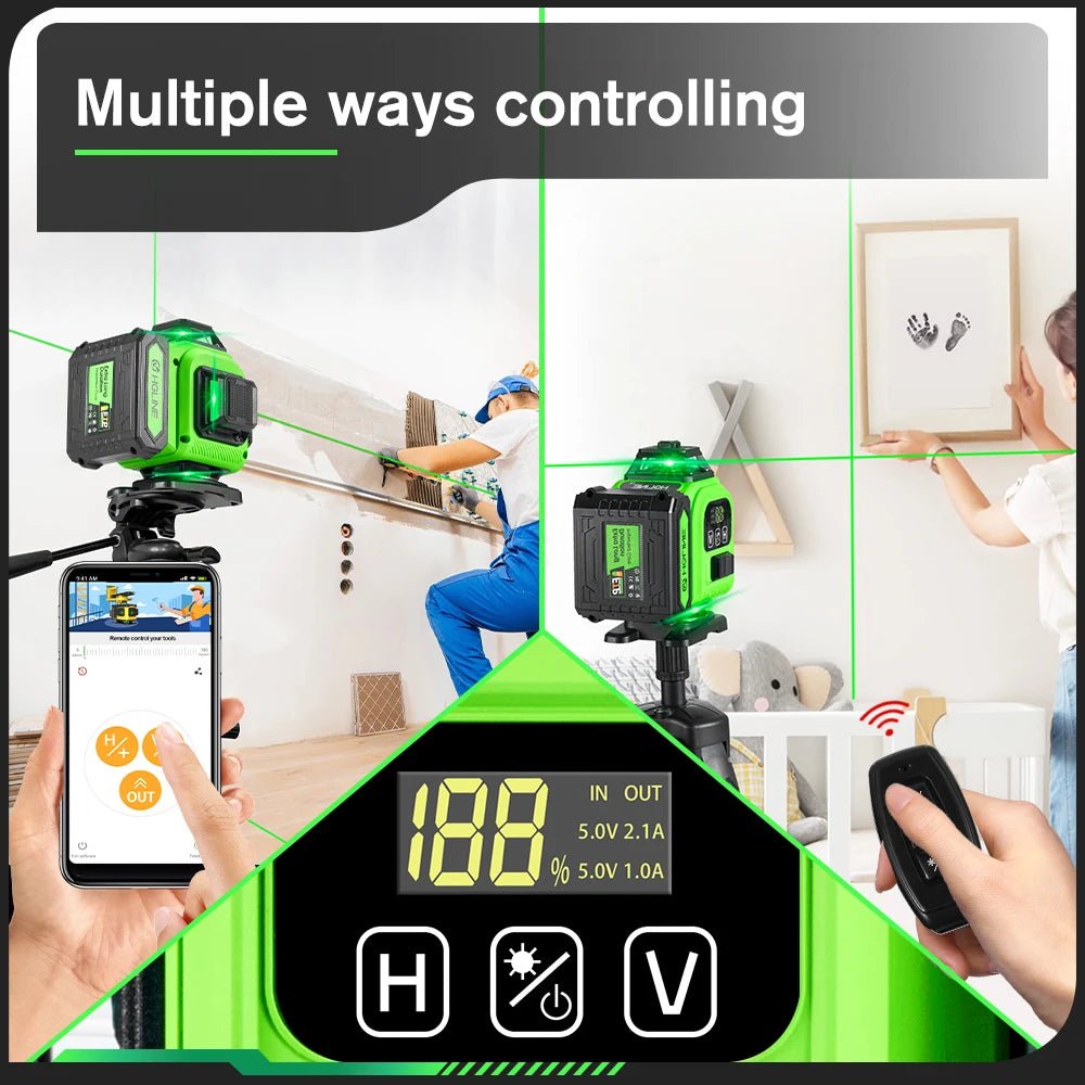 Máy Cân Laser 16 Dải 4x360 Độ Chuyên Nghiệp App Điều Khiển - Daisan Store