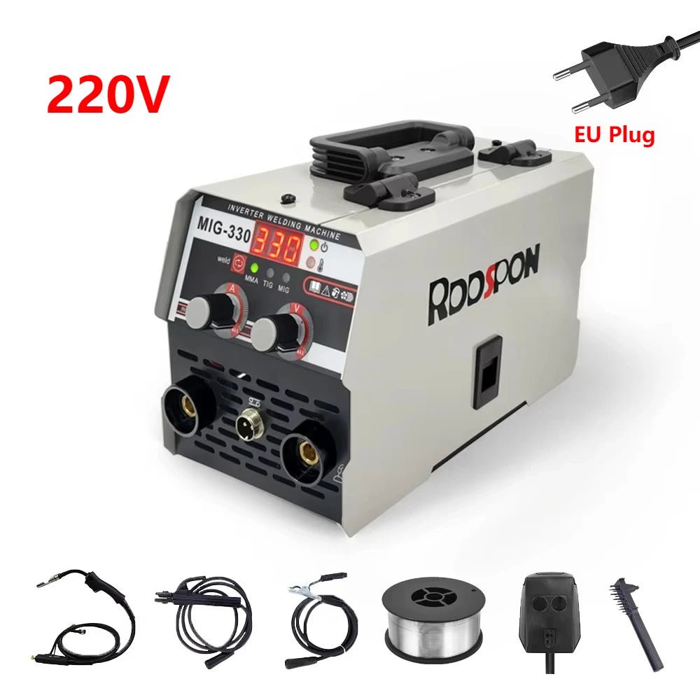 Máy Hàn 3 Trong 1 MIG TIG ARC Hiển Thị LED Cấp Dây Tự Động 330A - Daisan Store