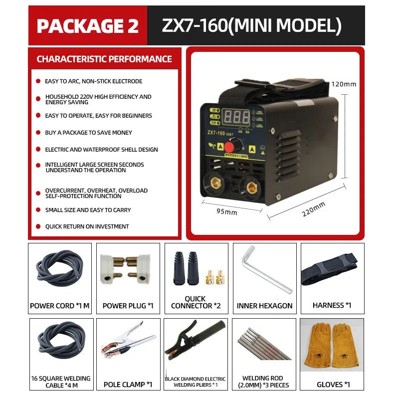 May Han Da Chuc Nang 220V IGBT MMA TIG MIG Chuyen Nghiep - Daisan Store