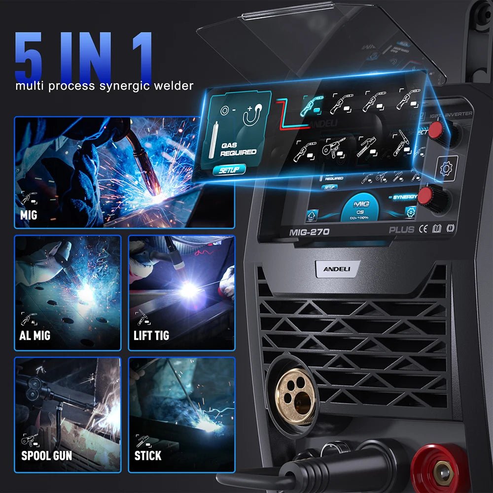 Máy Hàn MIG 200A Bán Tự Động Inverter Với Màn Hình LCD - Daisan Store