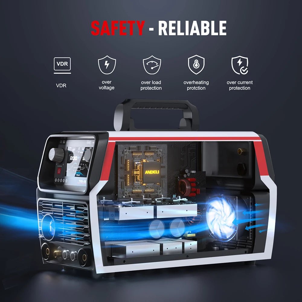 Máy Hàn TIG AC DC ANDELI Pro Đa Quy Trình Pulse Spot Nhôm - Daisan Store