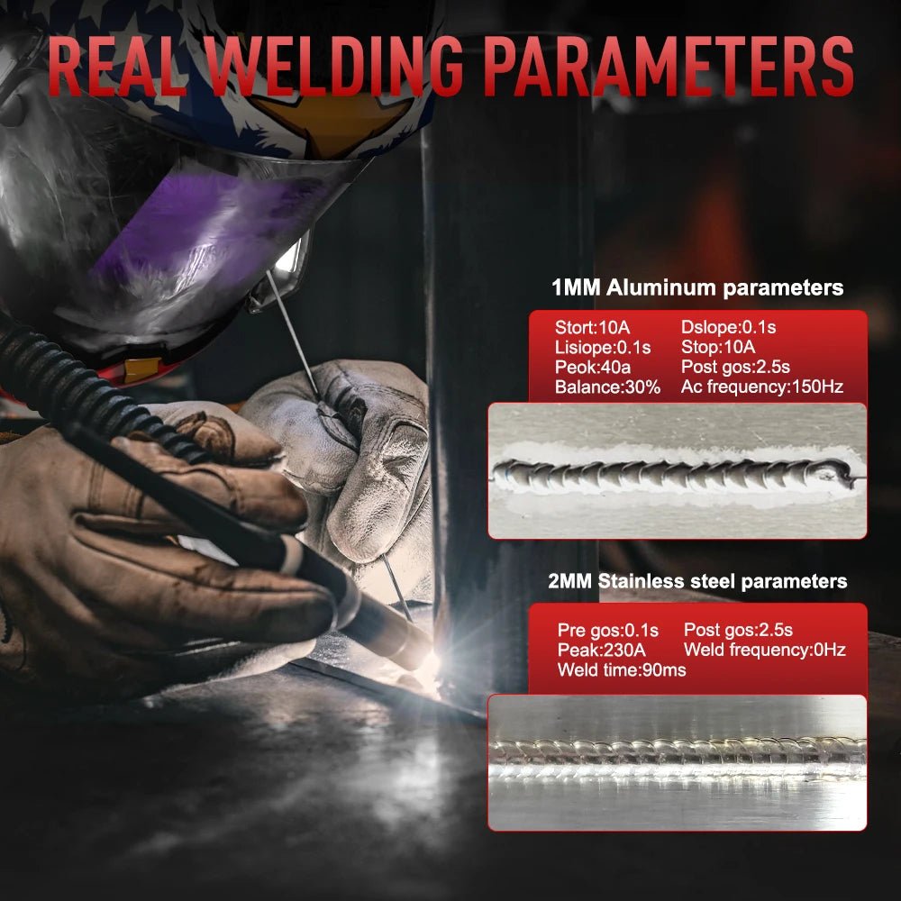 Máy Hàn TIG AC DC ANDELI Pro Đa Quy Trình Pulse Spot Nhôm - Daisan Store