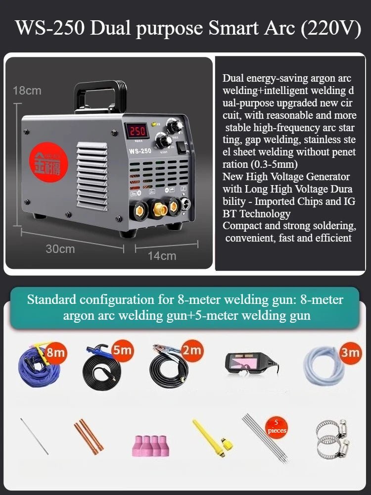 Máy Hàn TIG Mini Di Động 220V Cho DIY Kim Loại Sửa Xe - Daisan Store