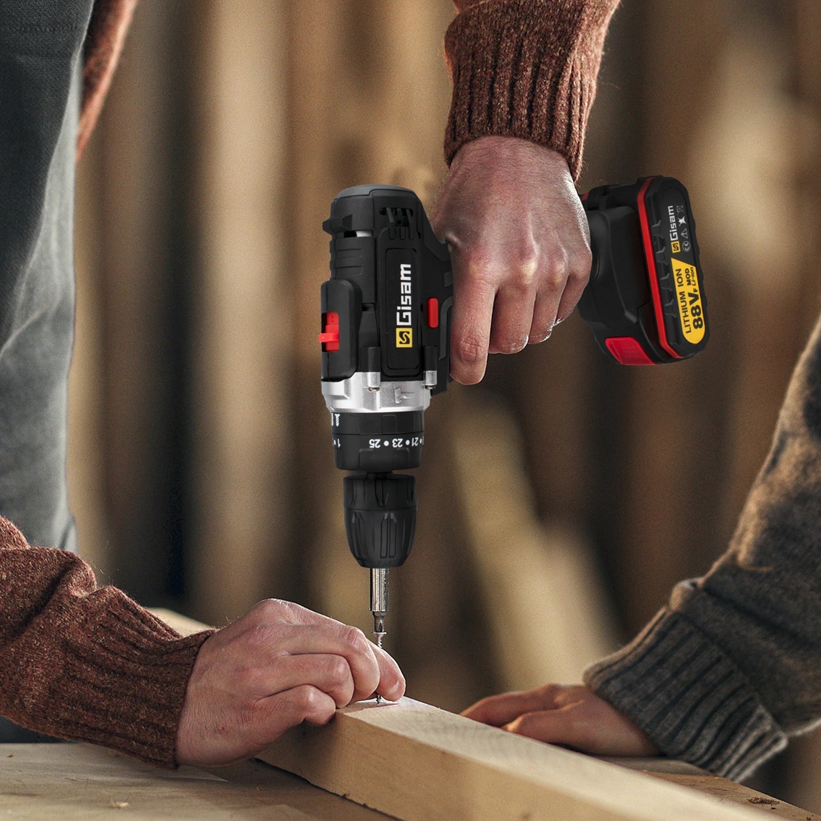 Máy Khoan Không Dây 21V Tác Động Pin Lithium 2 Tốc Độ - Daisan Store