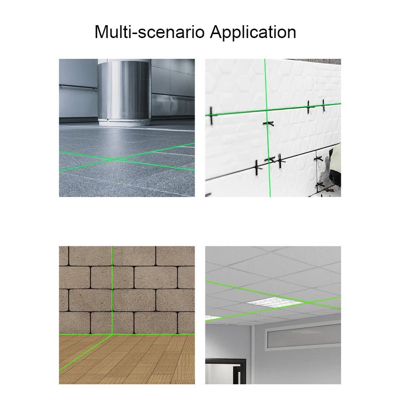 Máy Laser Level Xanh Tự Cân Bằng Dọc Ngang 2 3 5 Kèm Pin - Daisan Store