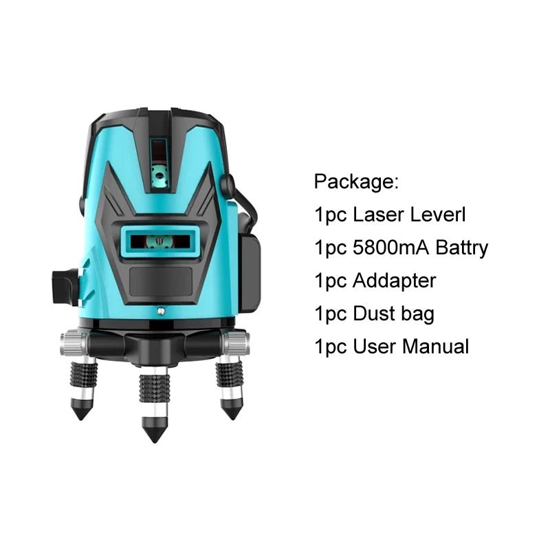 Máy Laser Level Xanh Tự Cân Bằng Dọc Ngang 2 3 5 Kèm Pin - Daisan Store